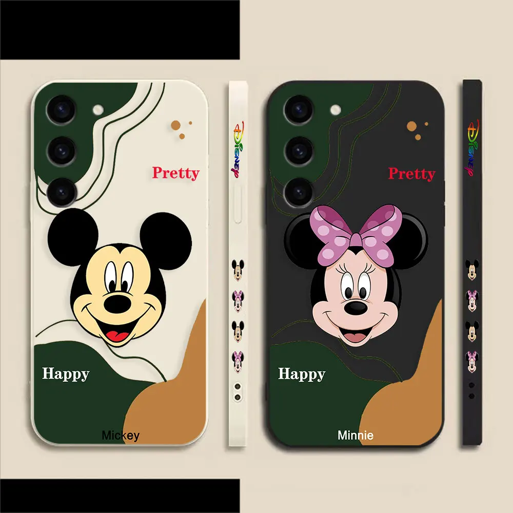 

Mickey Minnie Mouse Face Phone Case For Samsung Galaxy S23 S22 S21 S20 FE S11 S11E S10 S10E S9 S30 Ultra Plus 4G 5G Case Shell