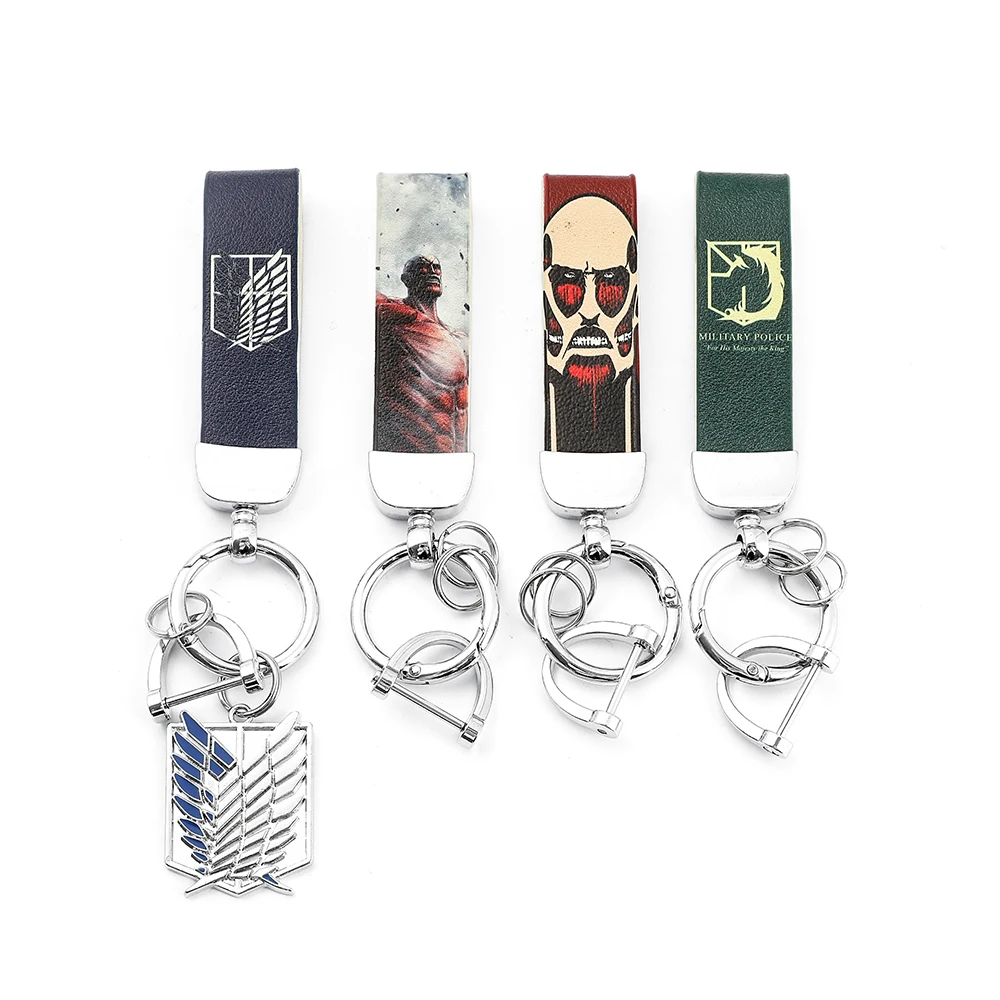 

Брелок «атака на Титанов», кожаный брелок легиона Эрена с крыльями свободы, для автомобильных ключей