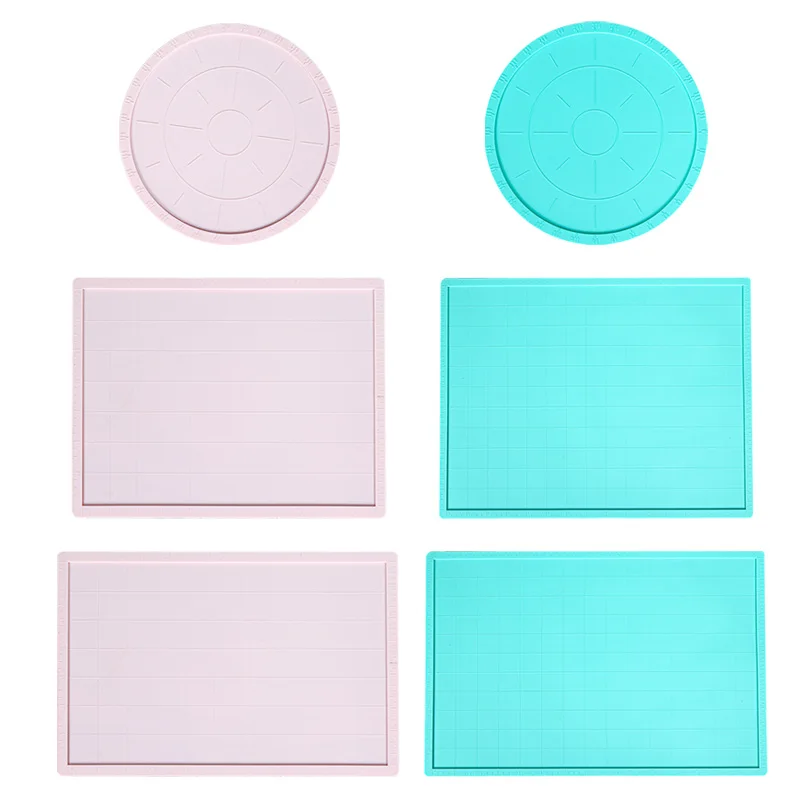 

1Pcs/Set Solid Color Cake Tools For Bakings Layer Foods Kitchens Kitchenware Liners Mat Utensil Craft Gadget Flour Silicone Pad