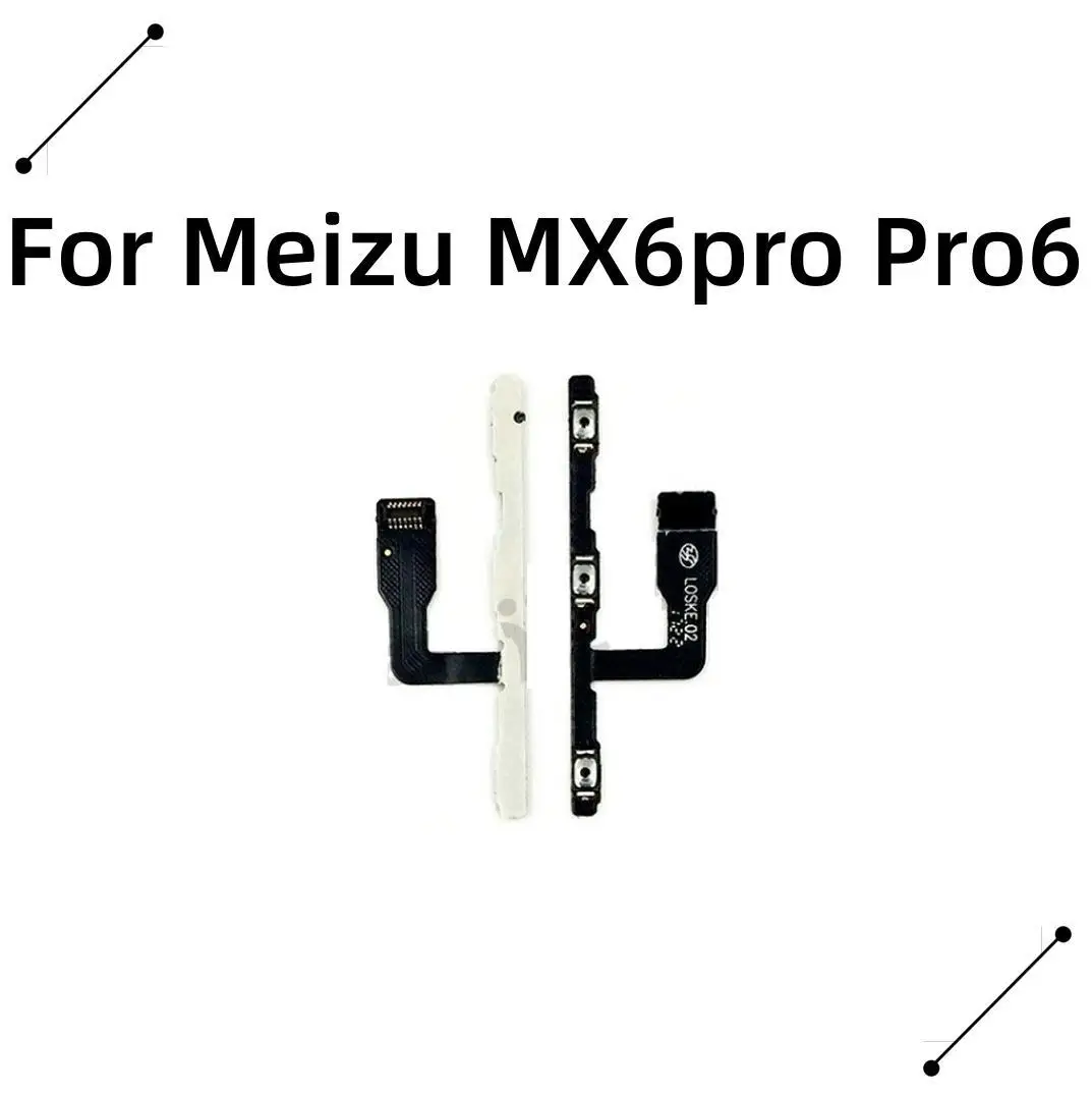 

New Power on/off & volume up/down buttons flex cable Replacement for Meizu MX6pro Pro6 phone