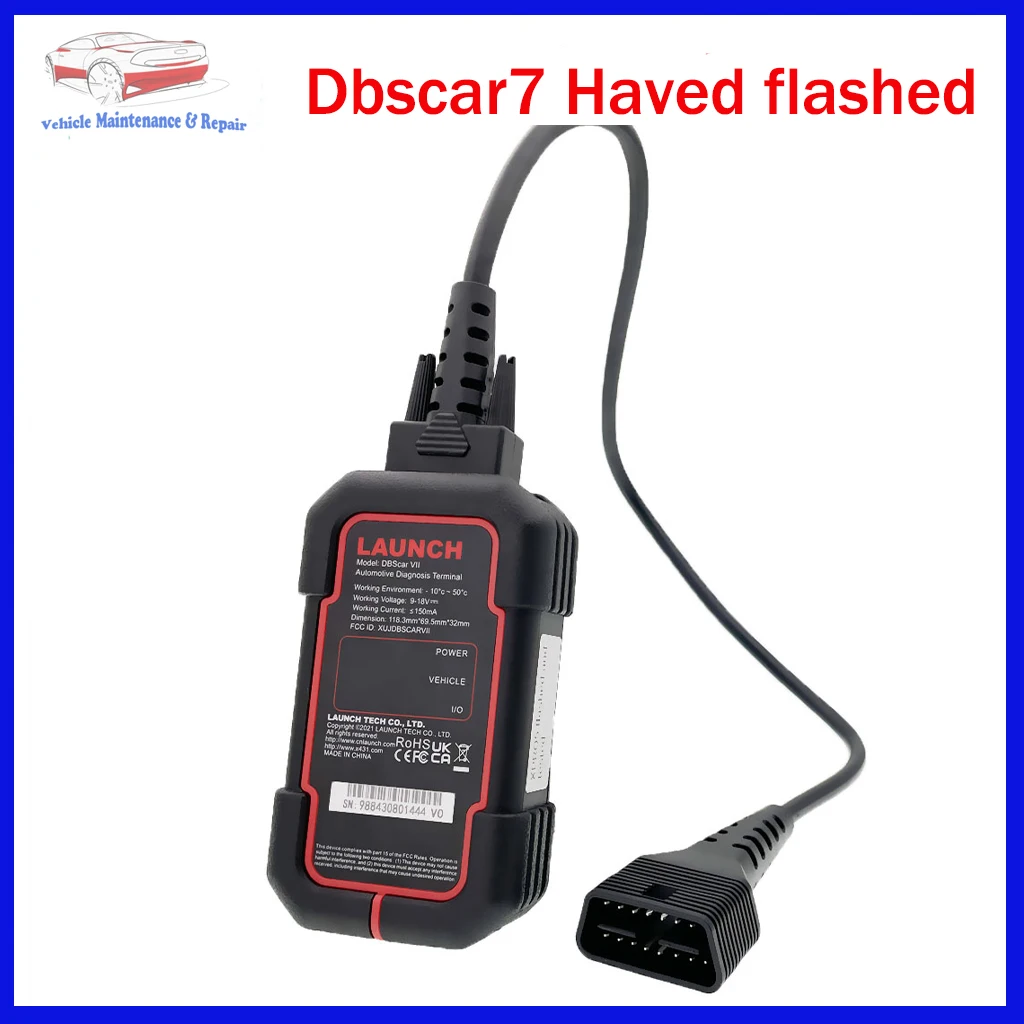 2024 DBSCAR7 DBSCARVII для полной системы LAUNCH X431 с поддержкой D-Z и XD-IA-G OBD2 диагностический