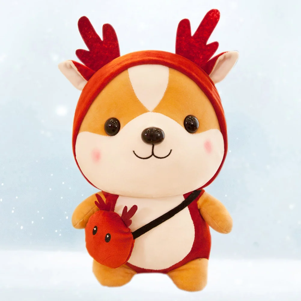 

1 шт., Детская плюшевая игрушка лось, 25 см