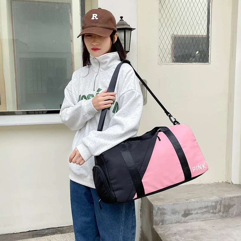 Large Capacity Travel Bag Female Trend Cross-Slung Cylinder Bag Fashion Korean Version Portable Shoulder Cross-Body Bag M605