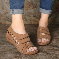 women sandals new summer shoes woman plus size 43 heels sandals for wedges chaussure femme casual gladiator platform shoes 2022