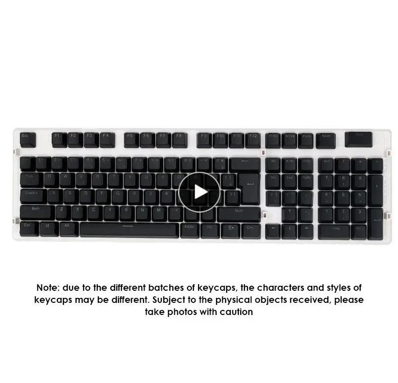 

Brazilian Text Keycaps Set Abs New 104 Keyscaps Black White Blue Pink Character Mechanical Keyboard For 104 Key Cherry Mx Keycap