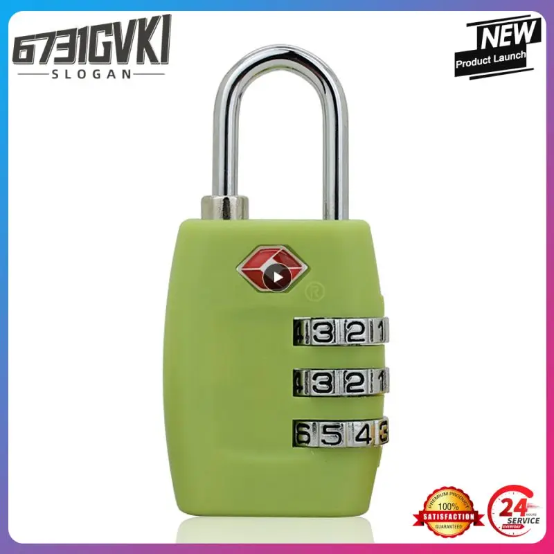 

1~10PCS High Security TSA Customs Lock Overseas Customs Clearance Trolley Luggage Suitcase Backpack Password Padlock with Steel