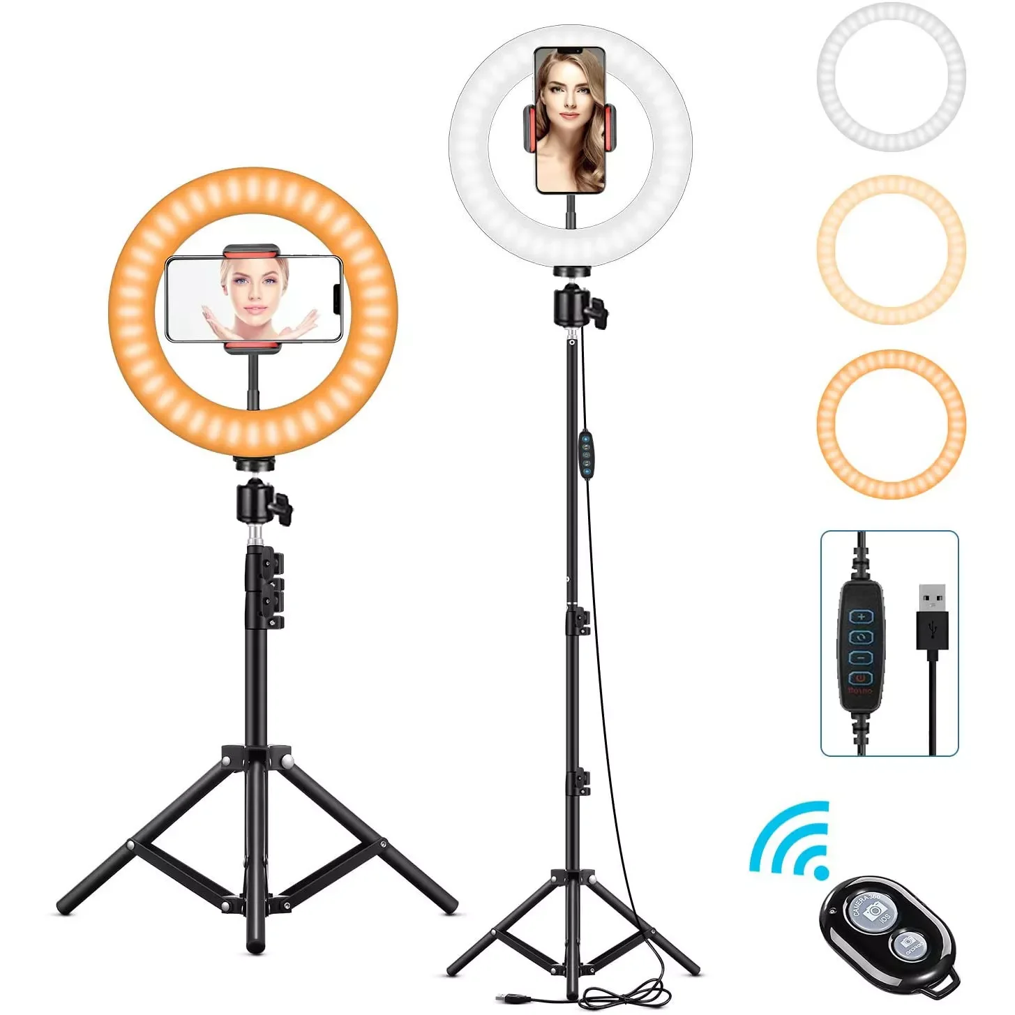 

LED Photography Fill Lighting with Tripod Stand Camera Photo Studio Circle Led Selfie Ring Light Phone Lamp Video Youtube