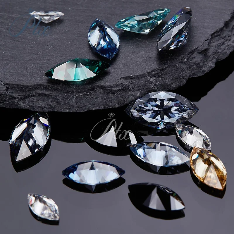 Сертификат PTX GRA бриллиантовой огранки 4x8-10x20 мм D VVS1 огранка маркизы свободный