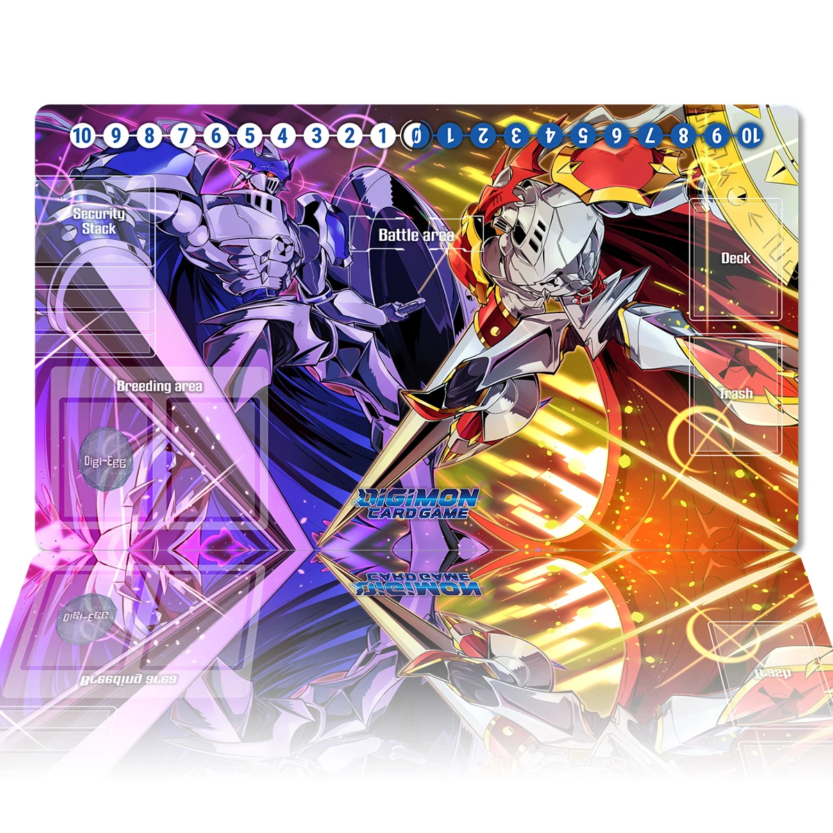 

Anime Digimon Playmat Chaosdukemon Dukemon DTCG CCG Card Game Board Game Mat Mouse Pad Custom Desk Mat Gaming Accessories Zones