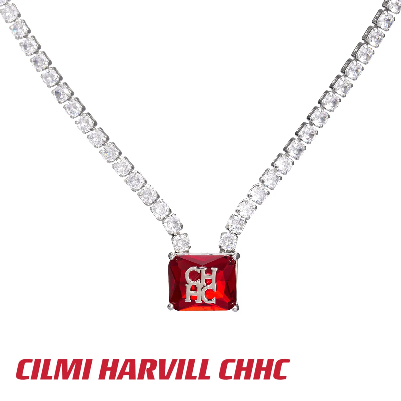 

CILMI HARVILL CHHC Winter New Women's Pendant Necklace Metal Material Gem Inlaid High End Gift Box Packaging