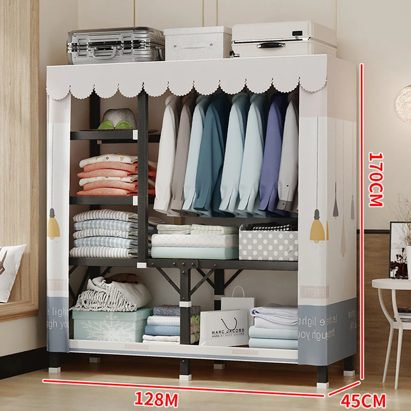 Складной тканевый шкаф для детской спальни цвета и размеры в ассортименте