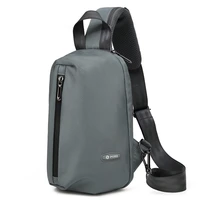 poso lightweight chest bag casual shoulder messenger bag waterproof outdoor sports waist bag chest bag with usb port