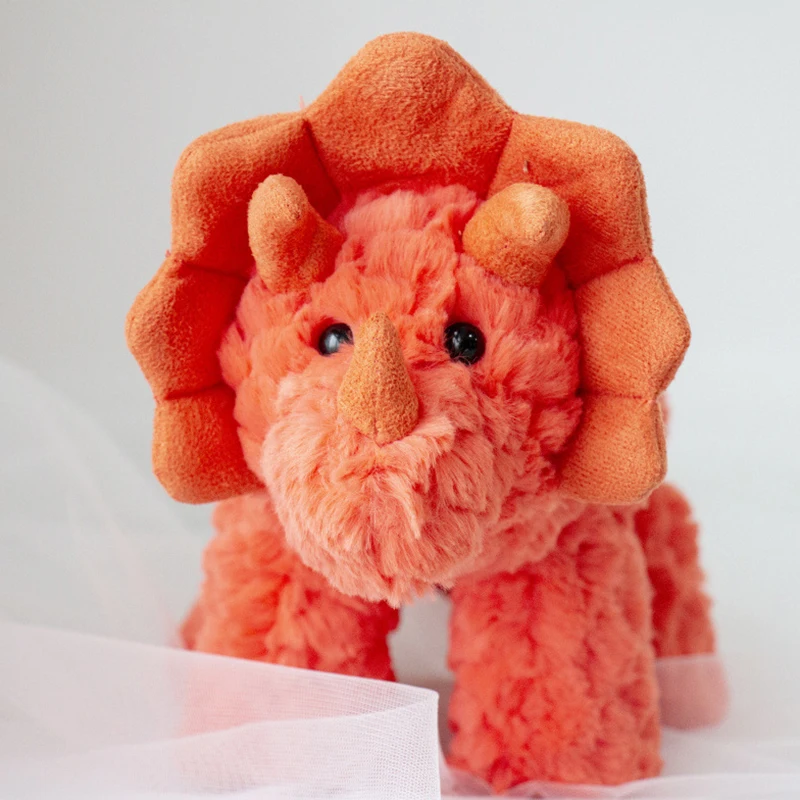 Зеленые Плюшевые игрушки Triceratops домашний декор мягкие в виде животных для