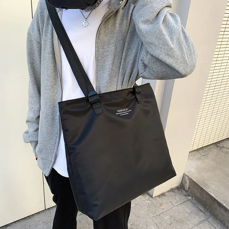 Large Capacity Unisex Travel handbags Casual fitness shoulder bags for men Lightweight big men Cross bag New Black sacoche homme