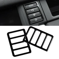 gloss black car multimedia button frame trim cover decoration for land rover discovery sport