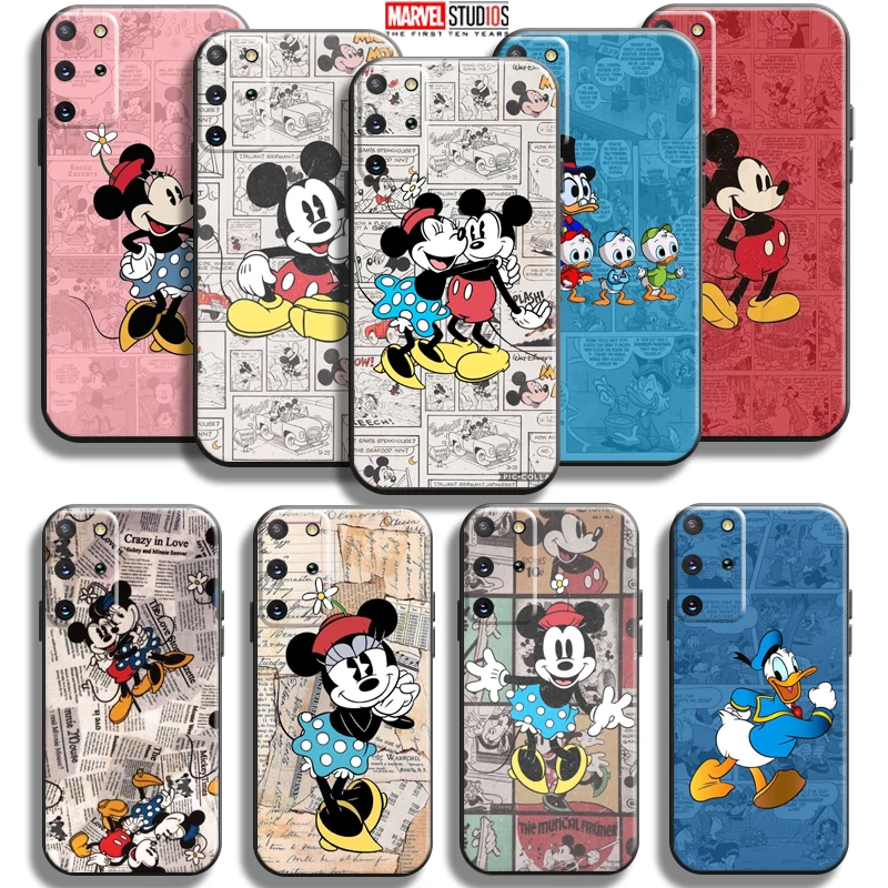 

Cartoon Mickey Minnie Mouse Duck Phone Case For Samsung Galaxy S22 S21 S20 Plus Ultra S21 S20 FE 5G Soft Funda TPU