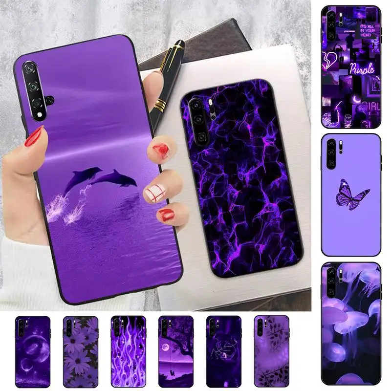 

infinity on Purple Phone Case for Huawei Honor 10 i 8X C 5A 20 9 10 30 lite pro Voew 10 20 V30