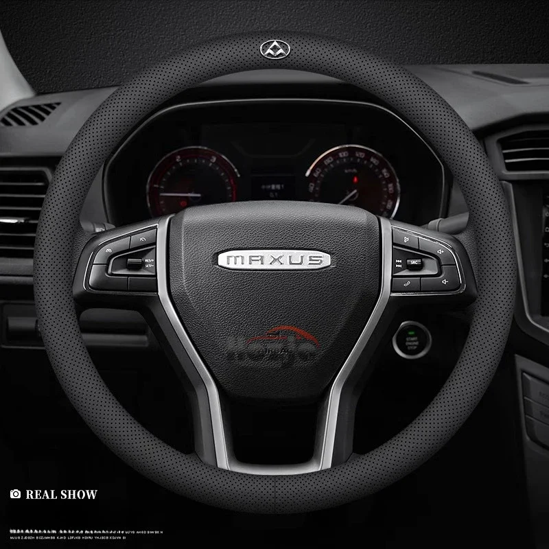 Фото Автомобильный кожаный чехол на руль для SAIC LDV eTerron 9 Terron 9 eT60 D90 MIFA PEOPLE MOVER MIFA 9, доставка 7 G10 + V80, аксессуар №5
