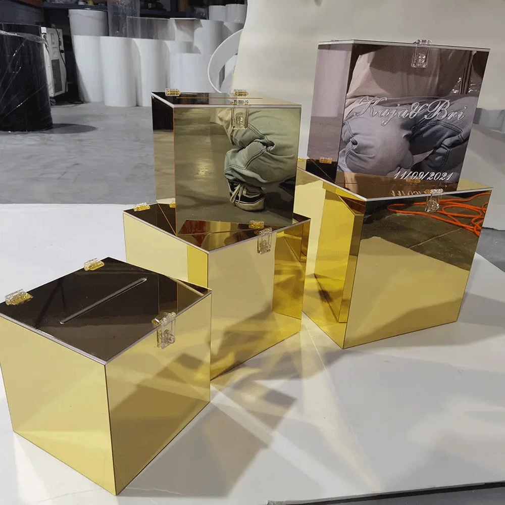 2024 Современная коробка для свадебных карт акриловая инновационных свадьбы