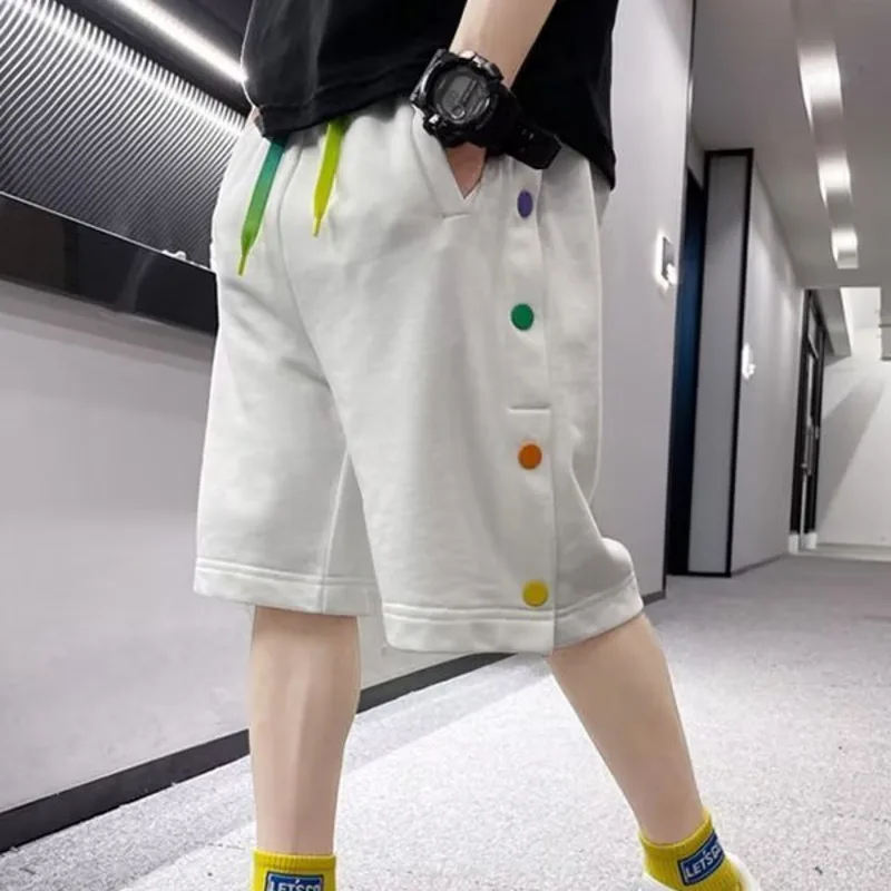 Спортивные короткие брюки для мальчиков Новинка 2023 модная летняя одежда больших
