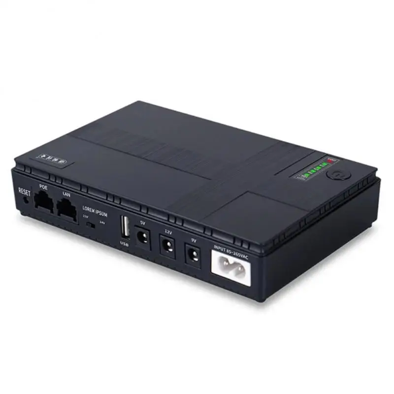

New 5V/9V/12V Durable Uninterruptible Power Supply Mini UPS Battery Backup For WiFi, Router, Modem, Security Camer EU UK US