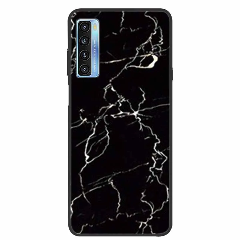 Чехол для TCL 20L + 2021 чехол мраморный Мягкий силиконовый 20S Fundas Phone Cover Plus T775H T774H 20 L s |