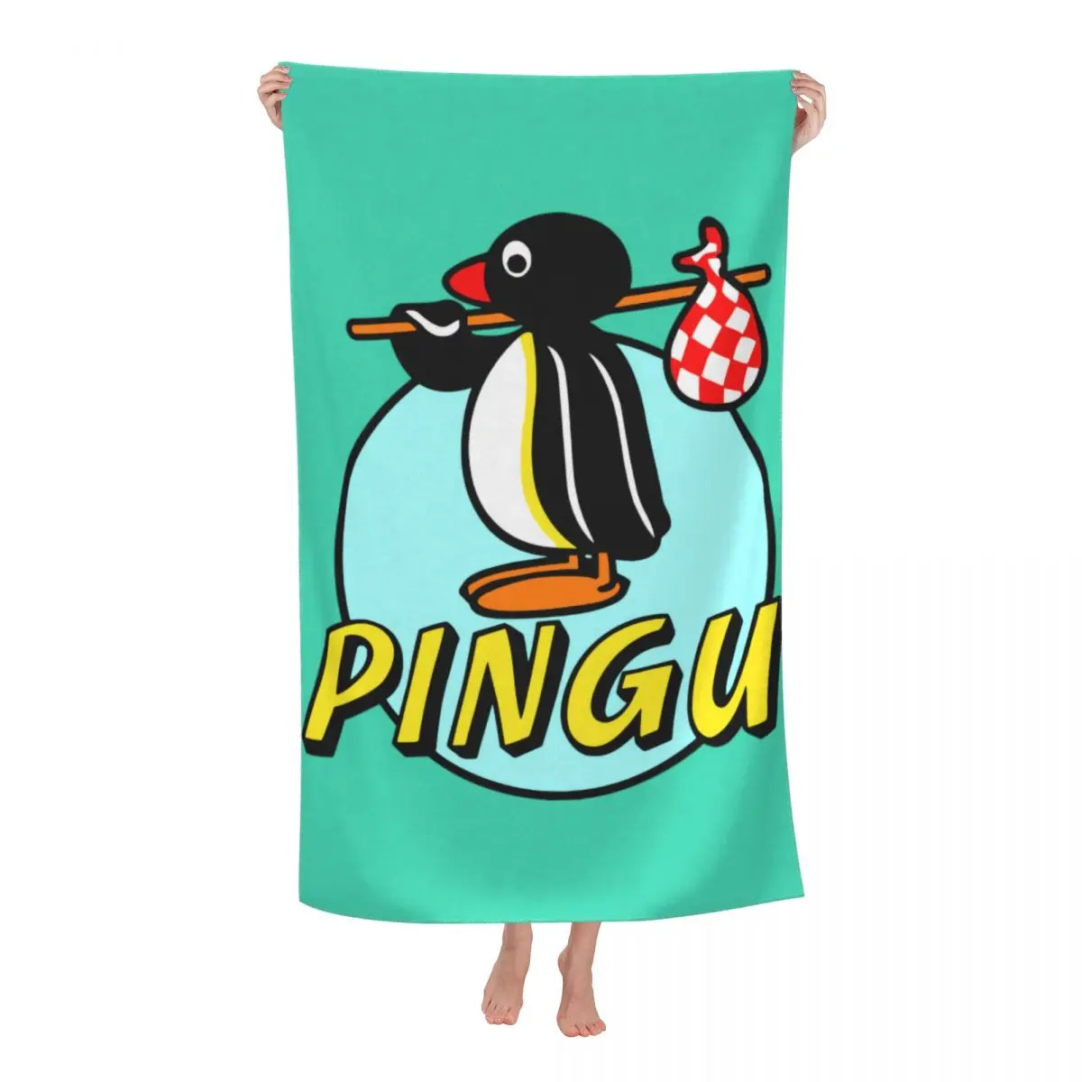 Quick Dry Noot Noot Pingu Soft Linen Microfiber Shower Sauna Towels