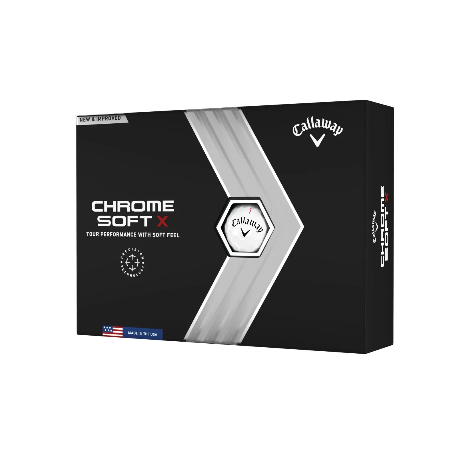 

Хром Мягкий X мяч для гольфа 12pk белый