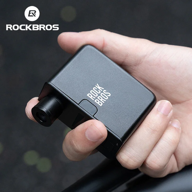Фото Насос велосипедный ROCKBROS портативный, электрический ручной мини-насос для накачки шин, 120PSI, перезаряжаемый №1
