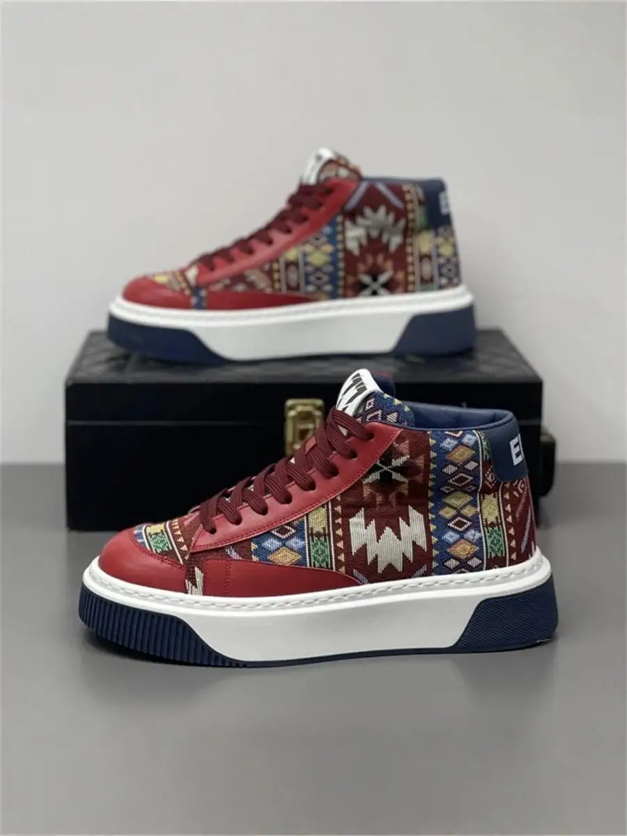 Autumn and Winter New Trendy Men's Shoes Fashion Color Matching Versatile Sports Casual Flat Soft Bottom Lightwei...