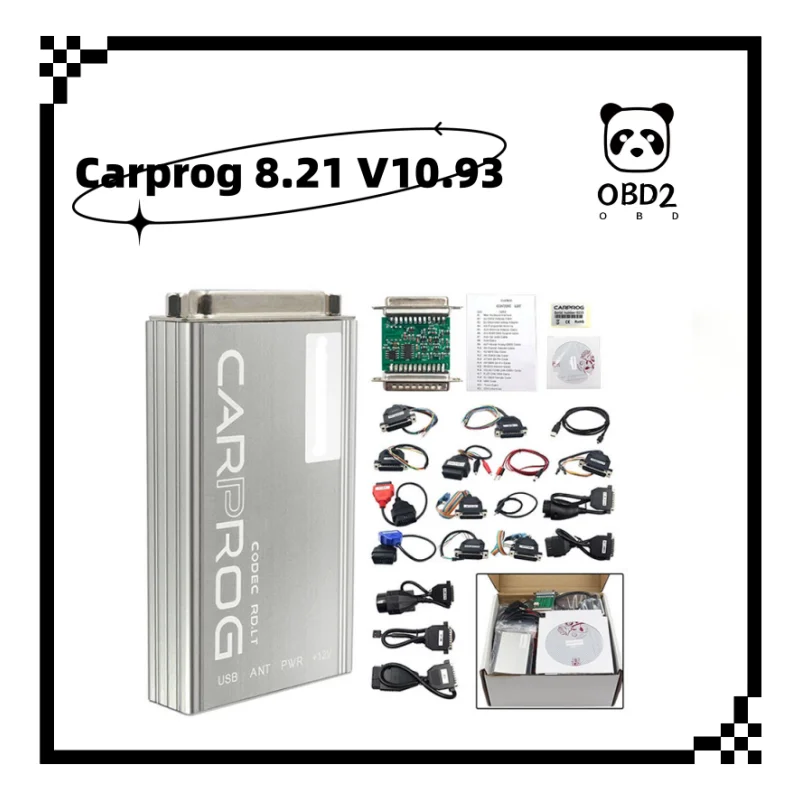 

Carprog 8.21 V10.93 Auto Repair ECU Chip Tuning Car Prog V8.21/V10.93 Full Adapter For Airbag/Radio/Dash/IMMO/ECU With Keygen