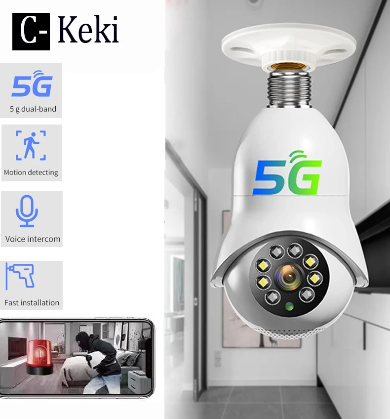 

Лампочка E27 с Wi-Fi, 1080P, 2 МП