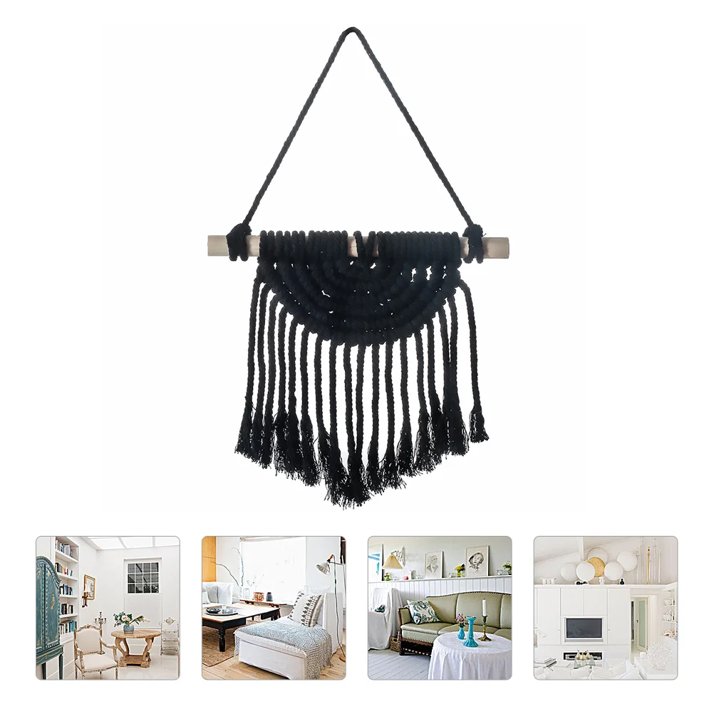 

Black Decor Wall Pediments Black Macrame Wall Hanging Woven Wall Decor Nativity Decor Hanging Tapestry Simple Woven Tapestry