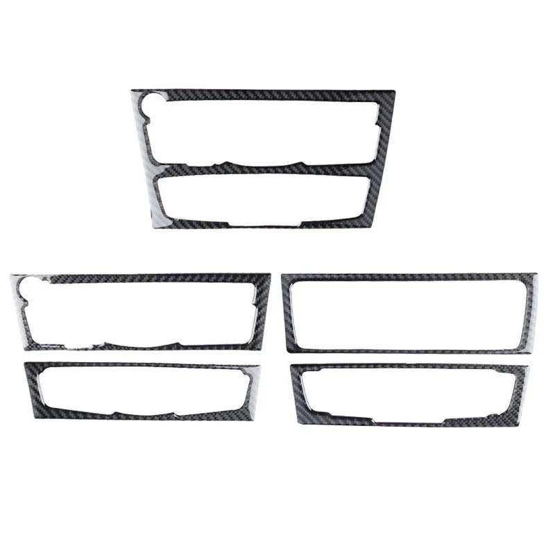 

For Audi Q5/A4L/A5 Carbon Fiber Center Console CD Panel Air Outlet Cover Trim Dashboard Interior Mouldings Car Decoration
