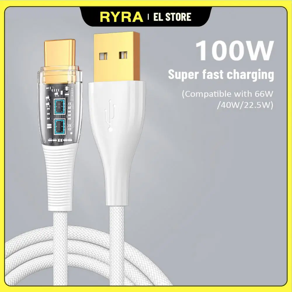 

RYRA 100 Вт USB Type C кабель для Samsung Xiaomi Быстрая зарядка USB C кабель Type-C зарядное устройство Micro USB кабели
