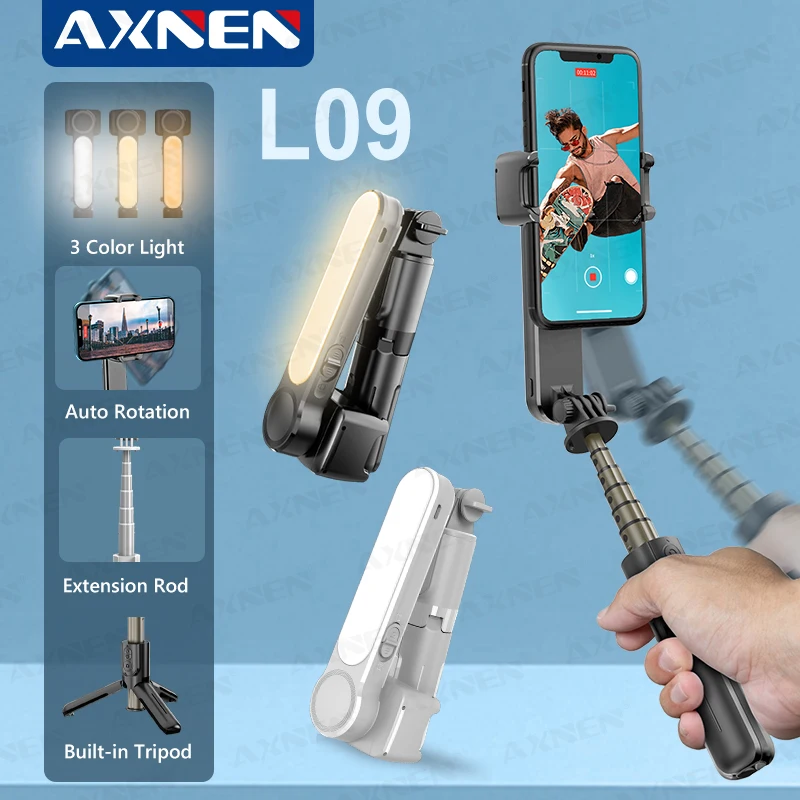 Axnen L09 Bluetooth-палка Для Селфи Стабилизатор 1-осевой Держатель Смартфона