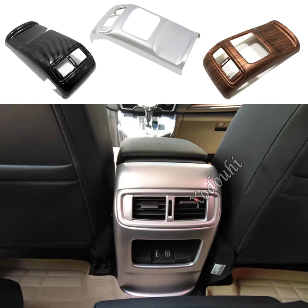 

Car Cover Trim Stick Frame Rear Back Air Conditioning Outlet Vent Armrest Handrail For Honda CRV CR-V 2017 2018 2019 2020 2021