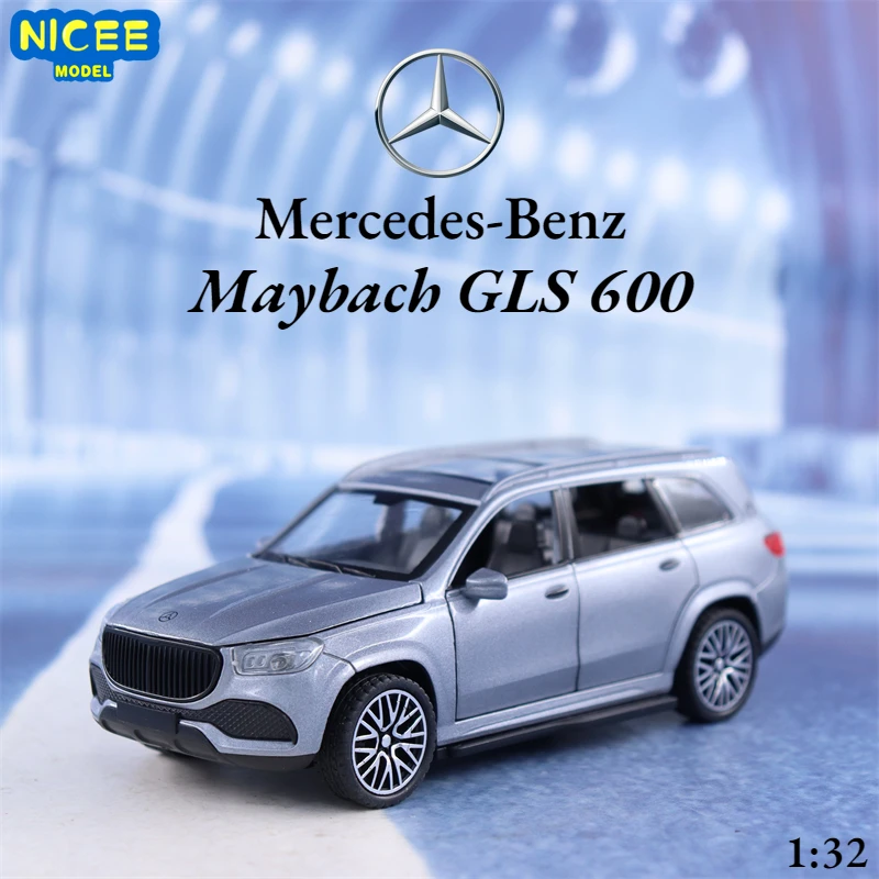 

1:32 Mercedes-Benz Maybach GLS 600 Diecast Metal Alloy Model car Sound Light Pull Back Collection Kids Toy Gifts A518