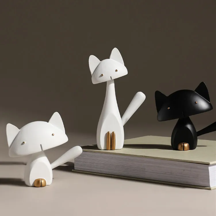 

Cat Animal Ornament Simple Creative Modern Fashion Home Entrance Living Room TV Cabinet Desktop Shop Decoration Desk Decoration