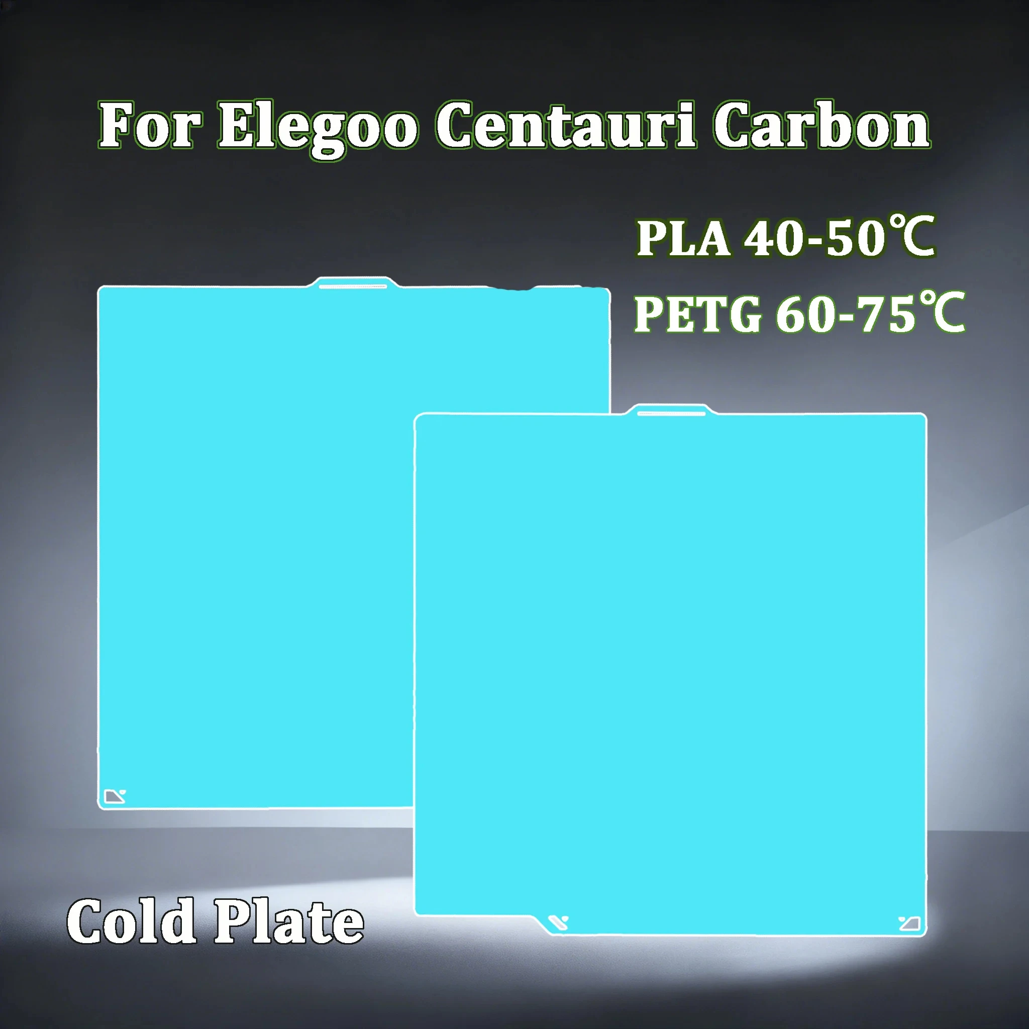 Фото Охлаждающая пластина Glacier Cold Build Plate для Elegoo Centauri Carbon Heat Bed, высоковязкая, двусторонняя, для 3D-печати, 261мм*270мм, запчасти для 3D-принтеров №1