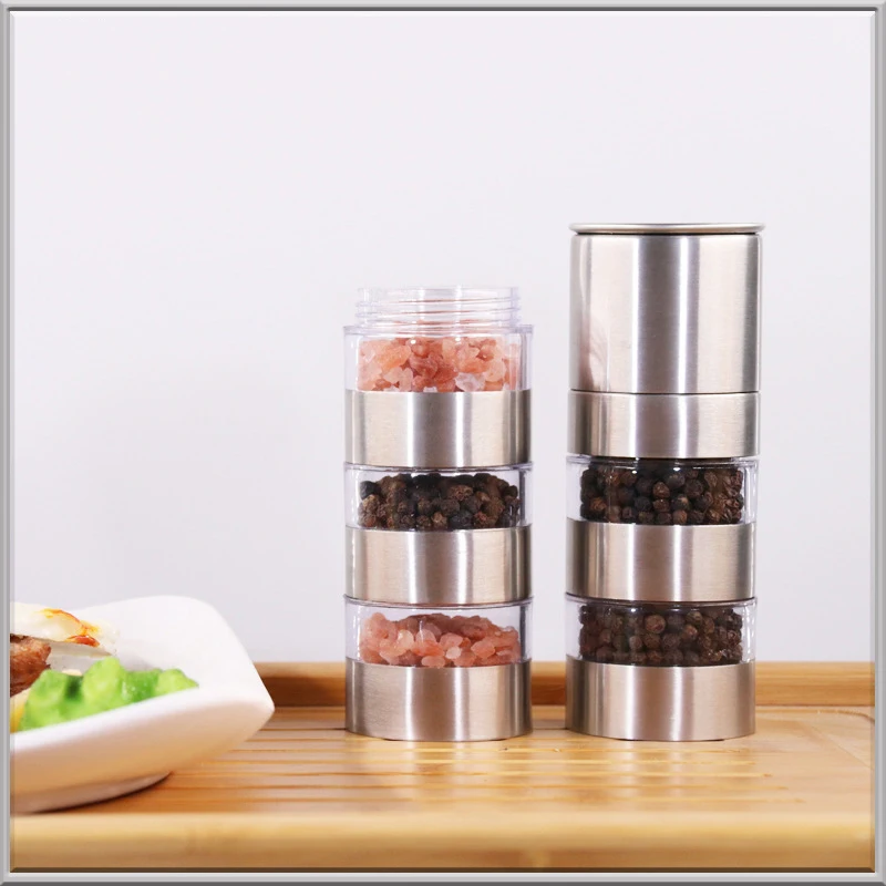 

Multi-layer Moedor Pimenta Pepper Grinder Salero Dichavador Molinillo Pimienta Salt Shakers Moulin A Poivre Salz Pfefferstreuer
