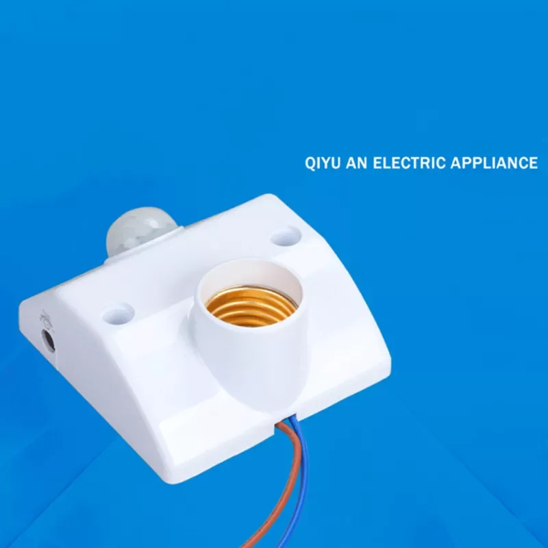 

Base E27 Standard AC 170-250V Lamp Bulb Base Infrared IR Sensor Automatic Wall Light Holder Socket PIR Motion Detector