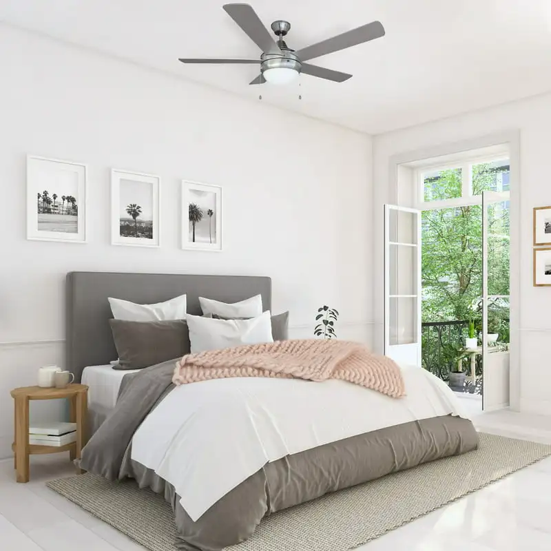 

Indoor Ceiling Fan in Brushed Nickel, 52-Inch