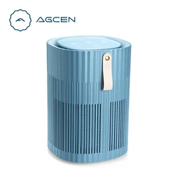 2021 Air Quality Display Purifier Desktop Air Washer HEPA Filter Carbon with UVC Air Purifier For Car and Home Blue White