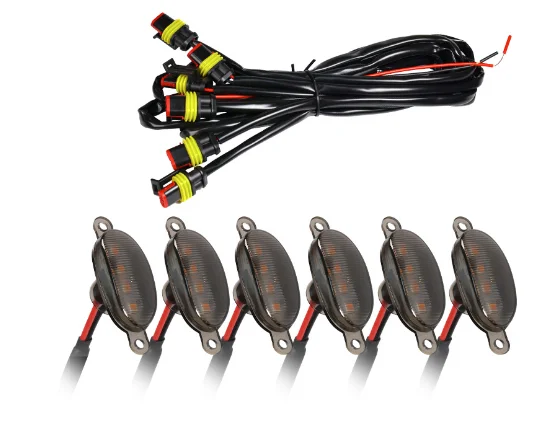 

Автомобильная решетка для внедорожника, желтая Φ, дневная подсветка, декоративная лампа для грузовика