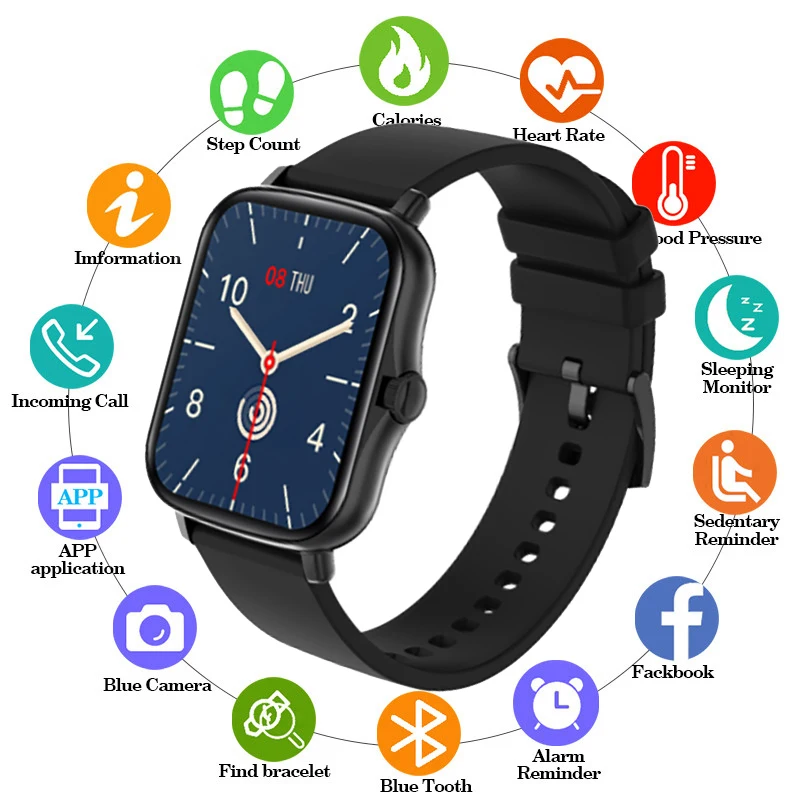 

P8 Fitness Tracker Watch Original Smatwatch Men Women Wristwatch P8 Fit gts 2 Mini Sport Pedometer Heart Rate Blood Pressure