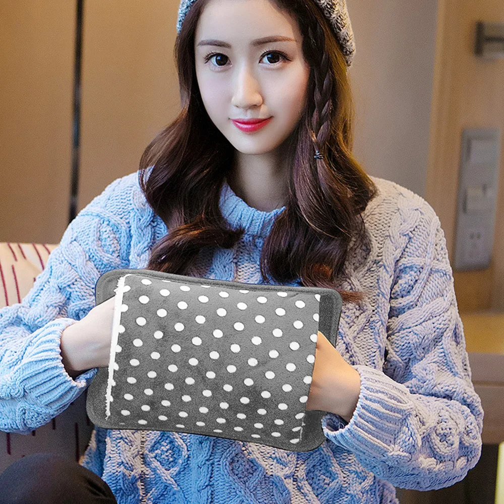 

Electric Hot-water Bag EU Plug Rechargeable Handwarmer Electric Hand Warmer Therapy Pain Relief for Winter Hand Warmer