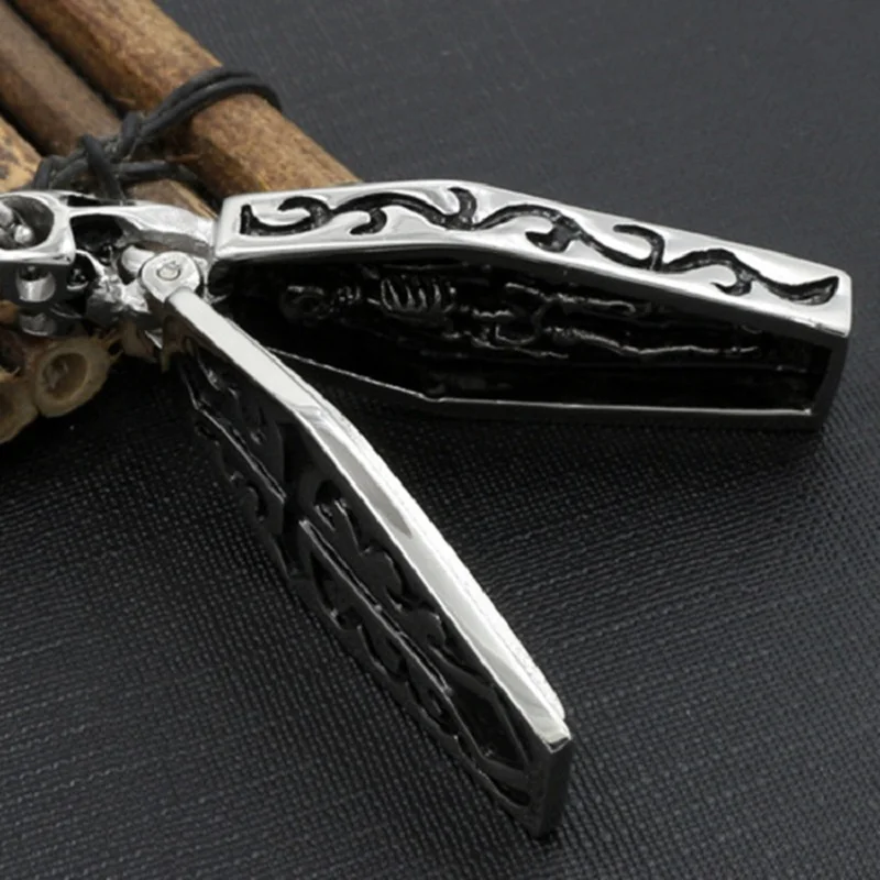 Винтажное ожерелье с подвеской в виде гроба вампира для мужчин готическое из