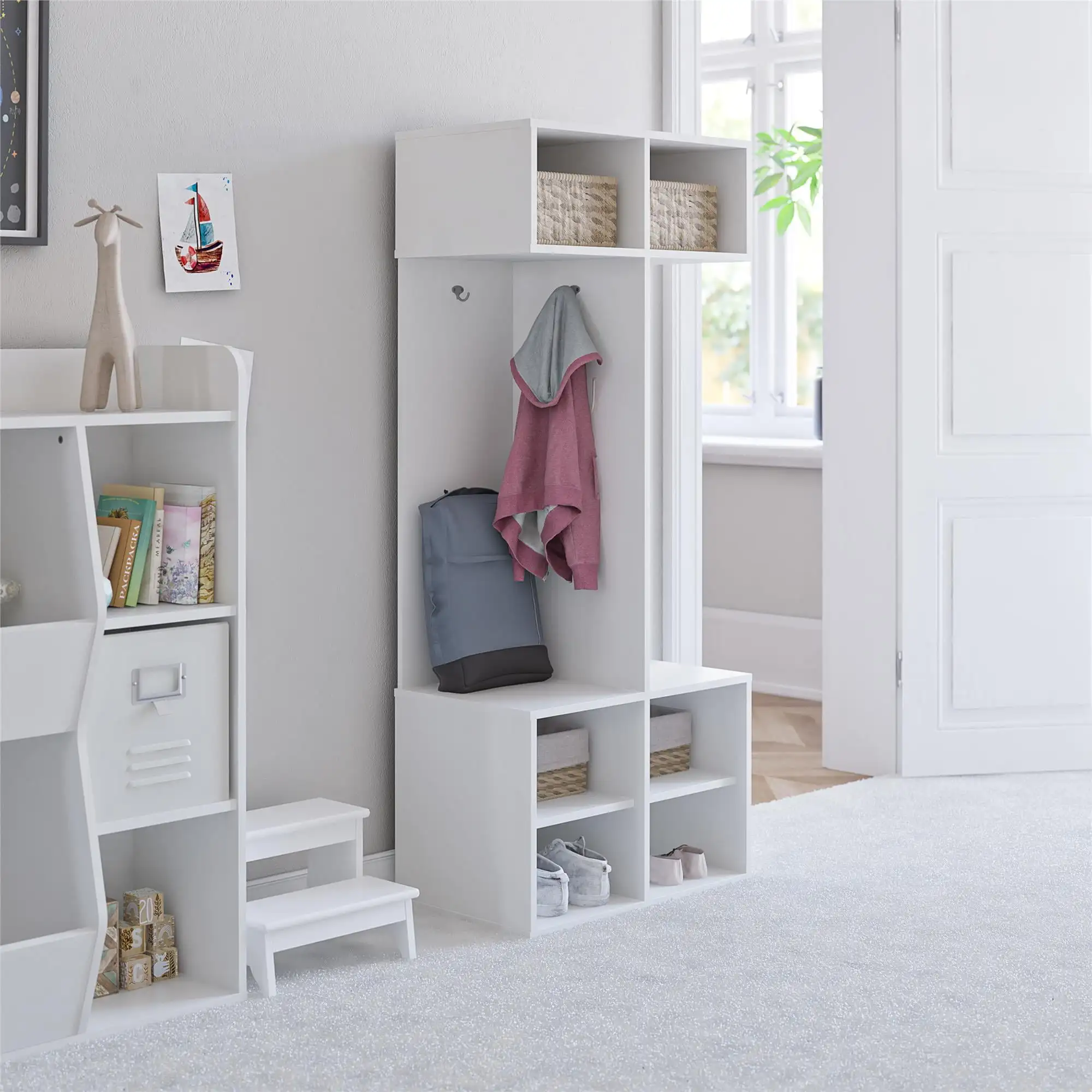 

Ameriwood Home Charli Kid's 6 Cube Storage, White