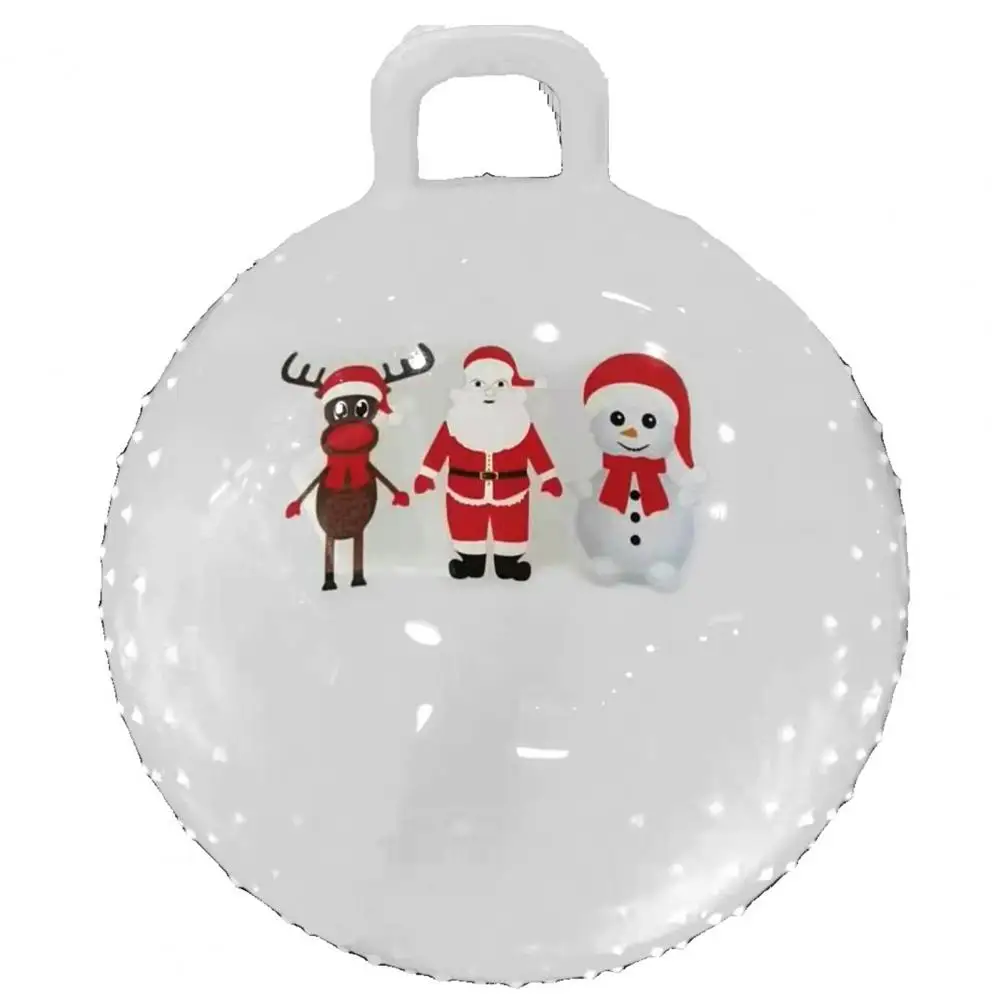 

Yoga Balls Christmas Theme Yoga Ball Lightweight Anti-slip PVC Handle Hopper Ball for Exercise Yoga Equipment